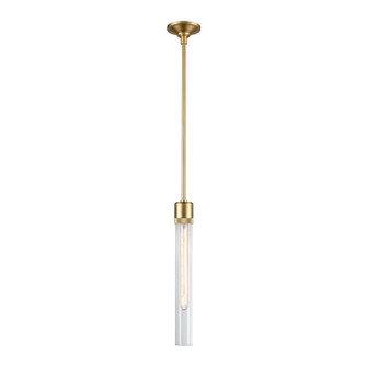 Zigrina One Light Pendant in Aged Brass (360|P11705E26AGBG2)