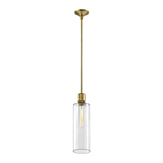 Zigrina One Light Pendant in Aged Brass (360|P11705E26AGBG15)