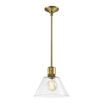 Zigrina One Light Pendant in Aged Brass (360|P11705E26AGBG13)