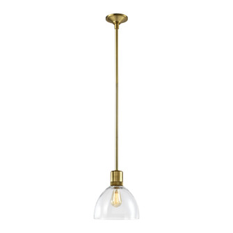 Zigrina One Light Pendant in Aged Brass (360|P11705E26AGBG12)