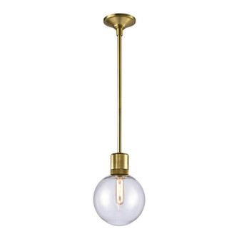 Zigrina One Light Pendant in Aged Brass (360|P11705E26AGBG11)