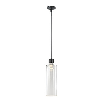 Zigrina LED Pendant in Satin Brushed Black (360|P11704LEDSBBKPNG15)