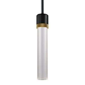 Zigrina LED Pendant in Satin Brushed Black (360|P11704LEDSBBKAGBG3)