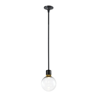 Zigrina LED Pendant in Satin Brushed Black (360|P11704LEDSBBKAGBG11)