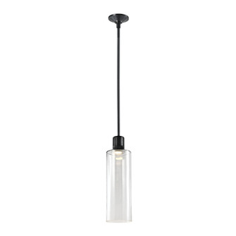 Zigrina LED Pendant in Satin Brushed Black (360|P11704LEDSBBG15)