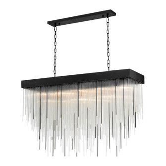 Waterfall 17 Light Chandelier in Satin Brushed Black (360|CD1041117SBB)