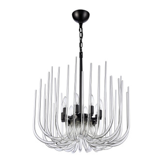 Astoria Eight Light Pendant in Satin Brushed Black (360|CD100318SBB)