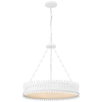 Leslie LED Chandelier in Plaster White (268|SK5206PWFA)