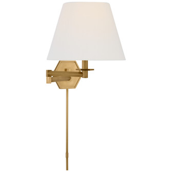 Olivier LED Swing Arm Wall Light in Hand-Rubbed Antique Brass (268|PCD2005HABL)