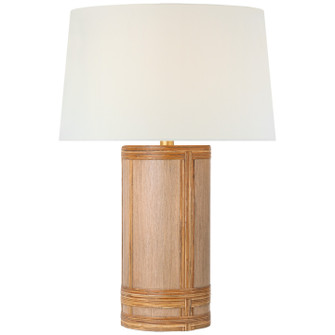 Lignum LED Table Lamp in Light Oak and Natural Rattan (268|MF3010LONRTL)