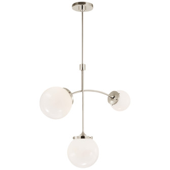 Prescott LED Chandelier in Polished Nickel (268|KS5117PNWG)