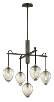 Brixton Five Light Chandelier in Graphite (67|F6206GRABCR)