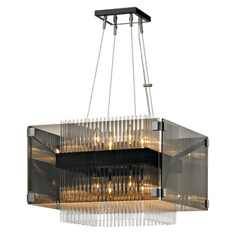 Apollo Eight Light Chandelier in Bronze (67|F5905BRZPC)