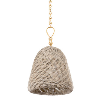 Reina One Light Pendant in Gold Leaf (70|BKO1300GL) Reina One Light Pendant in Gold Leaf (70|BKO1300GL)