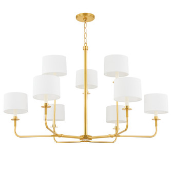 Paramus One Light Chandelier in Aged Brass (70|9148AGB)