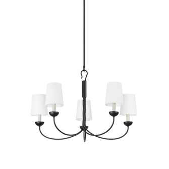 Montpelier Five Light Chandelier in Aged Iron (70|5305AI)