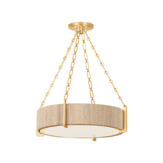Quebec Four Light Chandelier in Gold Leaf (70|1634GL)