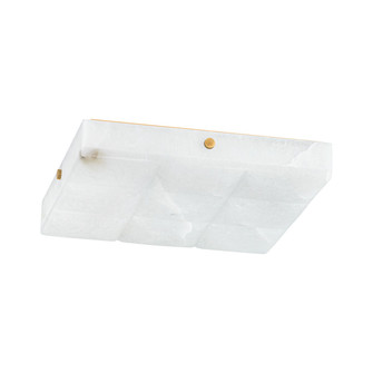 Gypsum LED Flush Mount in Vintage Brass (68|46915VB)