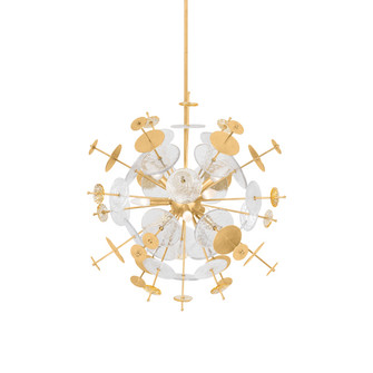Gleason Nine Light Chandelier in Vintage Gold Leaf (68|37129VGL)