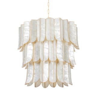 Cartagena 16 Light Chandelier in Vintage Gold Leaf (68|36532VGL)