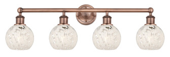 Edison Four Light Bath Vanity in Antique Copper (405|6164WACG12166WM)