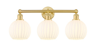 Edison Three Light Bath Vanity in Satin Gold (405|6163WSGG12178WV)