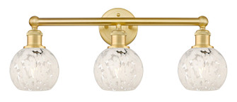 Edison Three Light Bath Vanity in Satin Gold (405|6163WSGG12166WM)