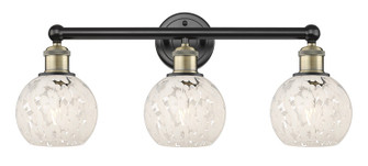 Edison Three Light Bath Vanity in Black Antique Brass (405|6163WBABG12166WM)