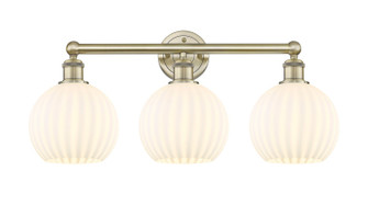 Edison Three Light Bath Vanity in Antique Brass (405|6163WABG12178WV)