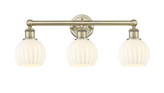 Edison Three Light Bath Vanity in Antique Brass (405|6163WABG12176WV)