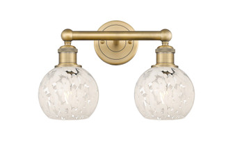 Edison Two Light Bath Vanity in Brushed Brass (405|6162WBBG12166WM)