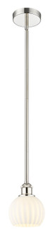 Edison One Light Mini Pendant in Polished Nickel (405|6161SPNG12176WV)