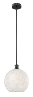 Edison One Light Mini Pendant in Matte Black (405|6161SBKG121612WM)
