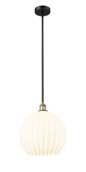 Edison One Light Pendant in Black Antique Brass (405|6161SBABG121714WV)