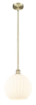 Edison One Light Mini Pendant in Antique Brass (405|6161SABG121712WV)