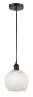 Edison One Light Mini Pendant in Matte Black (405|6161PBKG12168WM)
