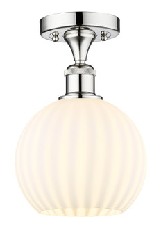 Edison One Light Semi-Flush Mount in Polished Chrome (405|6161FPCG12178WV)
