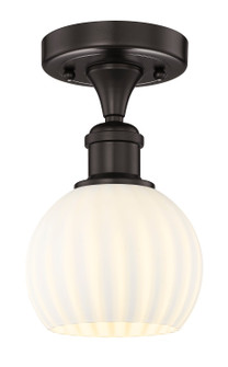 Edison One Light Semi-Flush Mount in Oil Rubbed Bronze (405|6161FOBG12176WV)