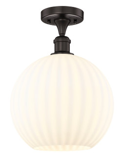 Edison One Light Semi-Flush Mount in Oil Rubbed Bronze (405|6161FOBG121712WV)
