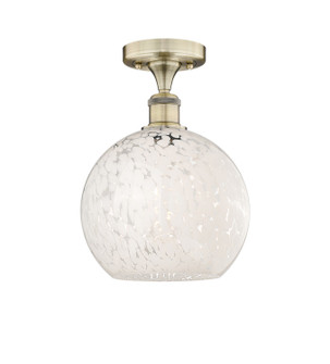 Edison One Light Semi-Flush Mount in Antique Brass (405|6161FABG121610WM)