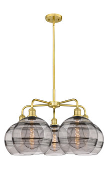 Ballston Five Light Chandelier in Satin Gold (405|5165CRSGG55610SM)