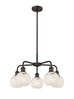 Ballston Five Light Chandelier in Oil Rubbed Bronze (405|5165CROBG12166WM)