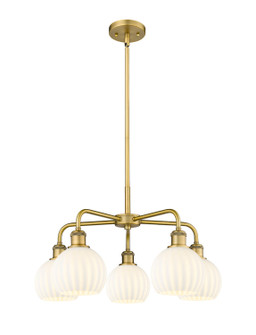 Downtown Urban LED Chandelier in Brushed Brass (405|5165CRBBG12176WV)