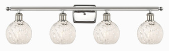 Ballston Four Light Bath Vanity in Polished Nickel (405|5164WPNG12166WM)