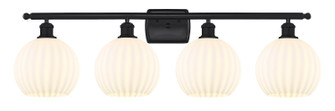 Ballston Four Light Bath Vanity in Matte Black (405|5164WBKG12178WV)