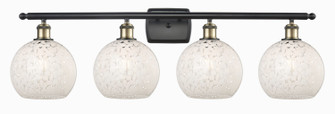 Ballston Four Light Bath Vanity in Black Antique Brass (405|5164WBABG12168WM)