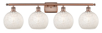 Ballston Four Light Bath Vanity in Antique Copper (405|5164WACG12168WM)