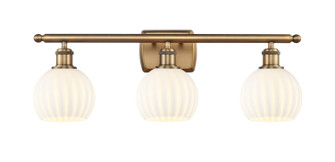 Ballston Three Light Bath Vanity in Brushed Brass (405|5163WBBG12176WV)