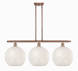 Ballston Three Light Island Pendant in Antique Copper (405|5163IACG121612WM)