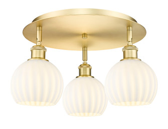 Ballston Three Light Semi-Flush Mount in Satin Gold (405|5163CSGG12176WV)